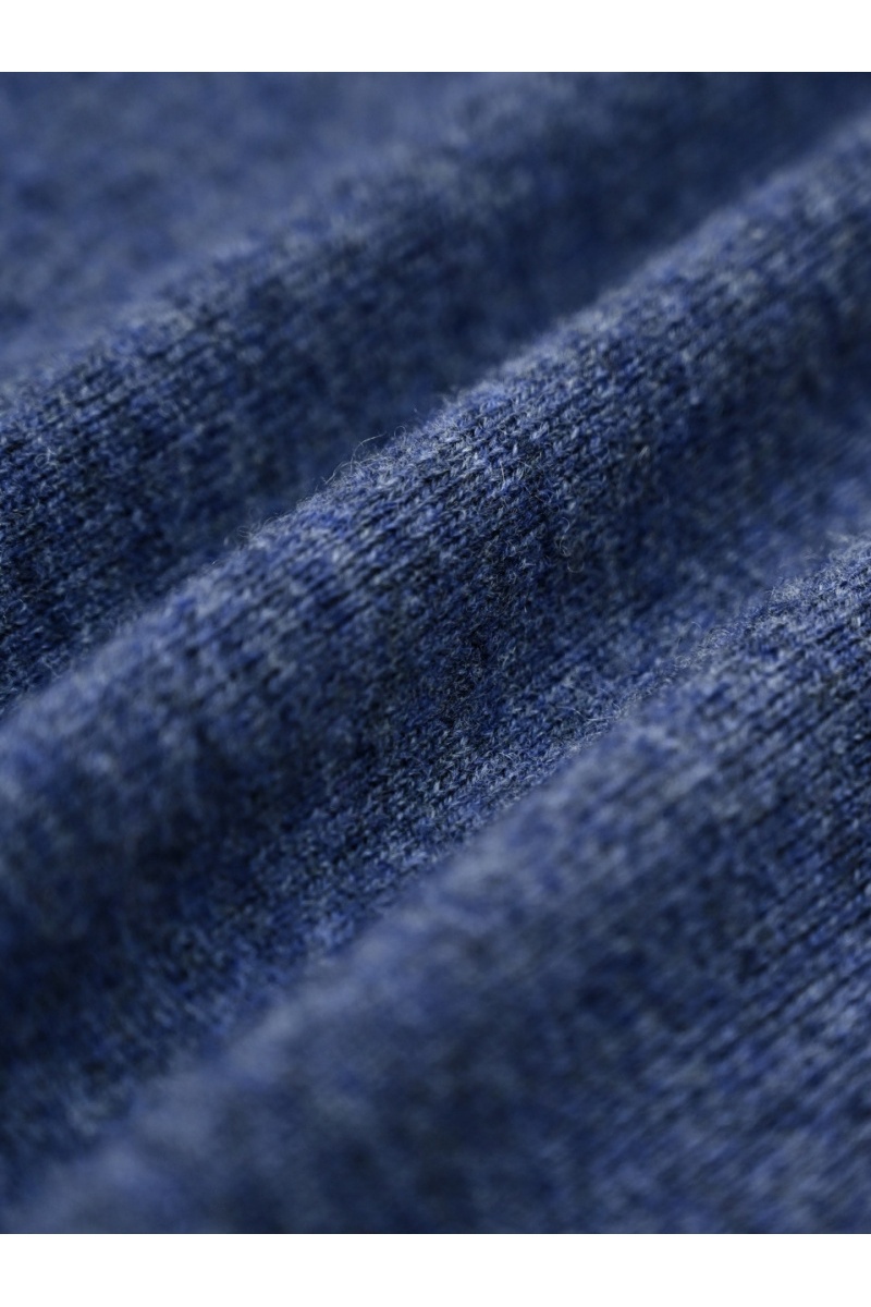Loro Piana Синее поло с длинным рукавом premium