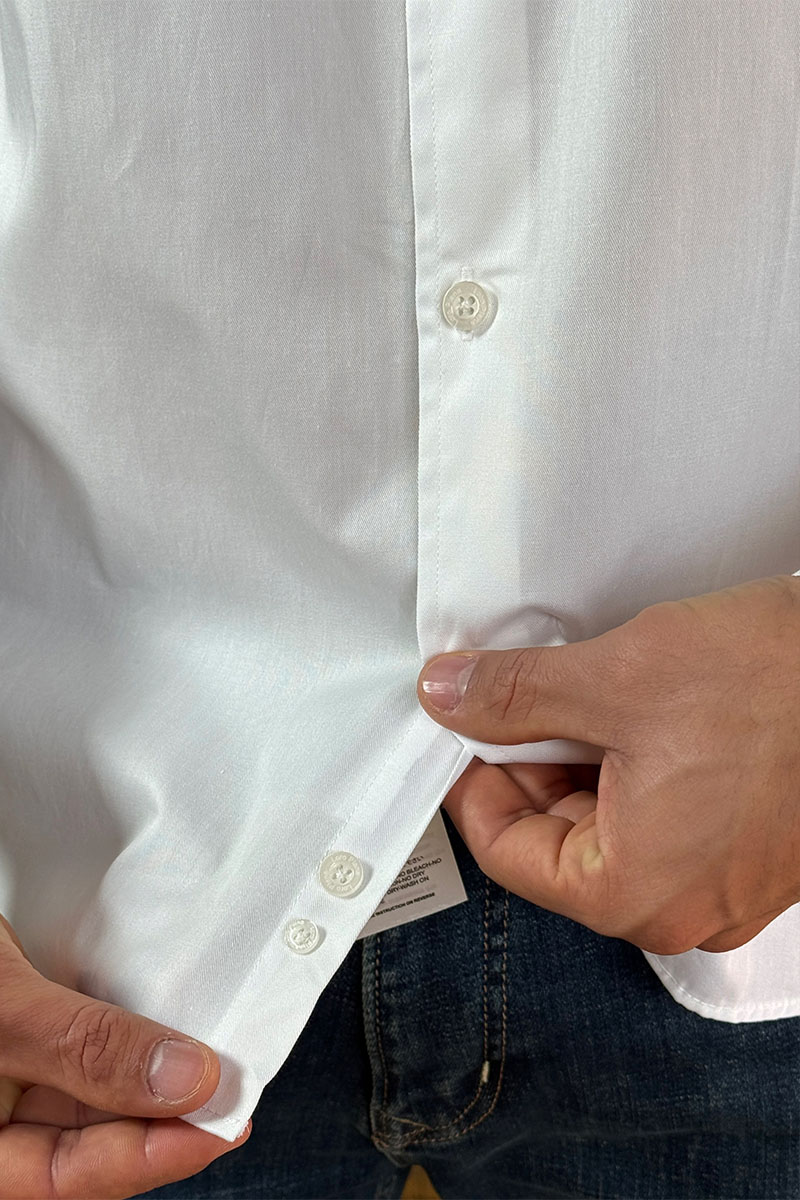 Loro Piana Мужская рубашка logo-embroidered - White