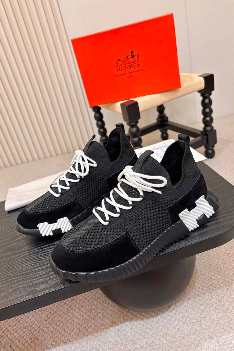 Hermes Текстильные кроссовки lift slip-on