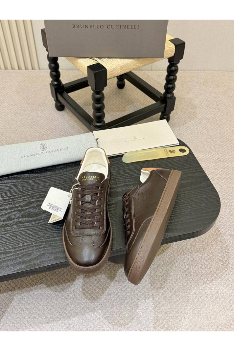 Brunеllо Сuсinеlli Кожаные кроссовки low-top - Brown