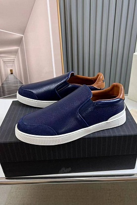 Мужские кожаные слипоны 