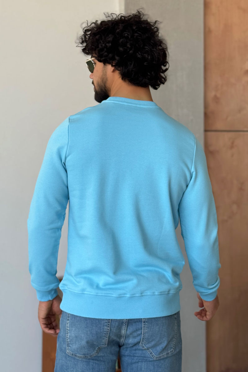 Hugо Воss Свитшот голубого цвета Westart logo-patch