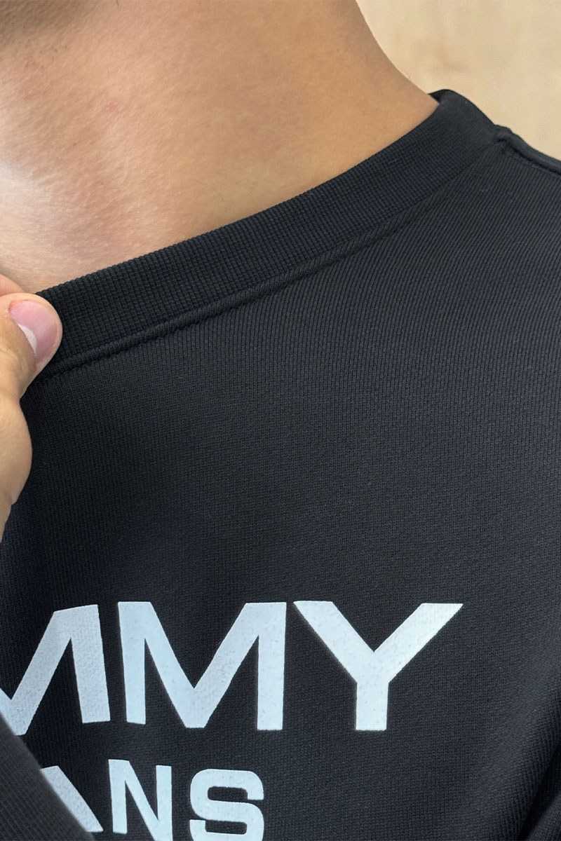 Tommy Hilfiger Чёрный свитшот logo-print 