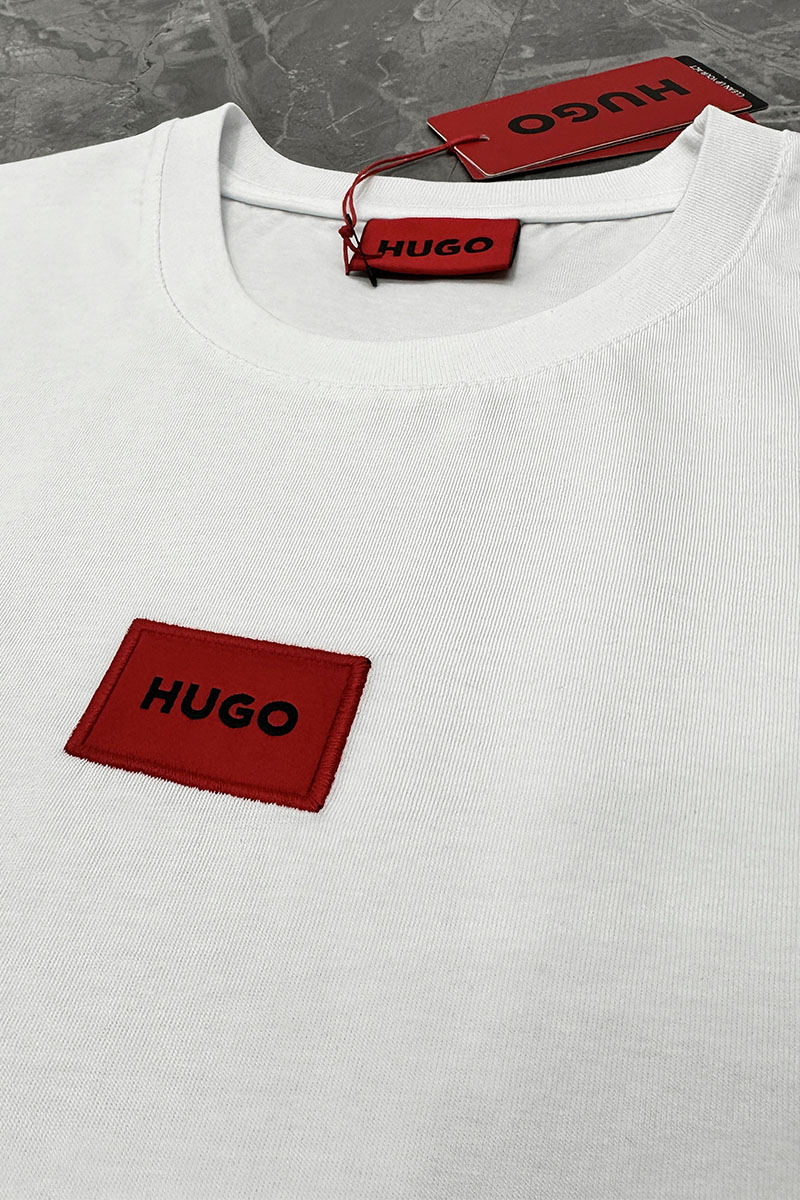 Hugо Воss Белая майка Dankto classic badge