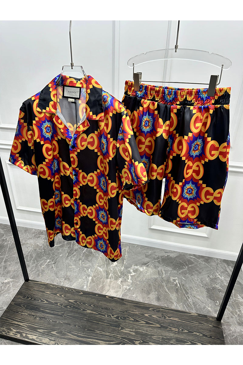 Gucci Мужская рубашка GG Kaleidoscope 