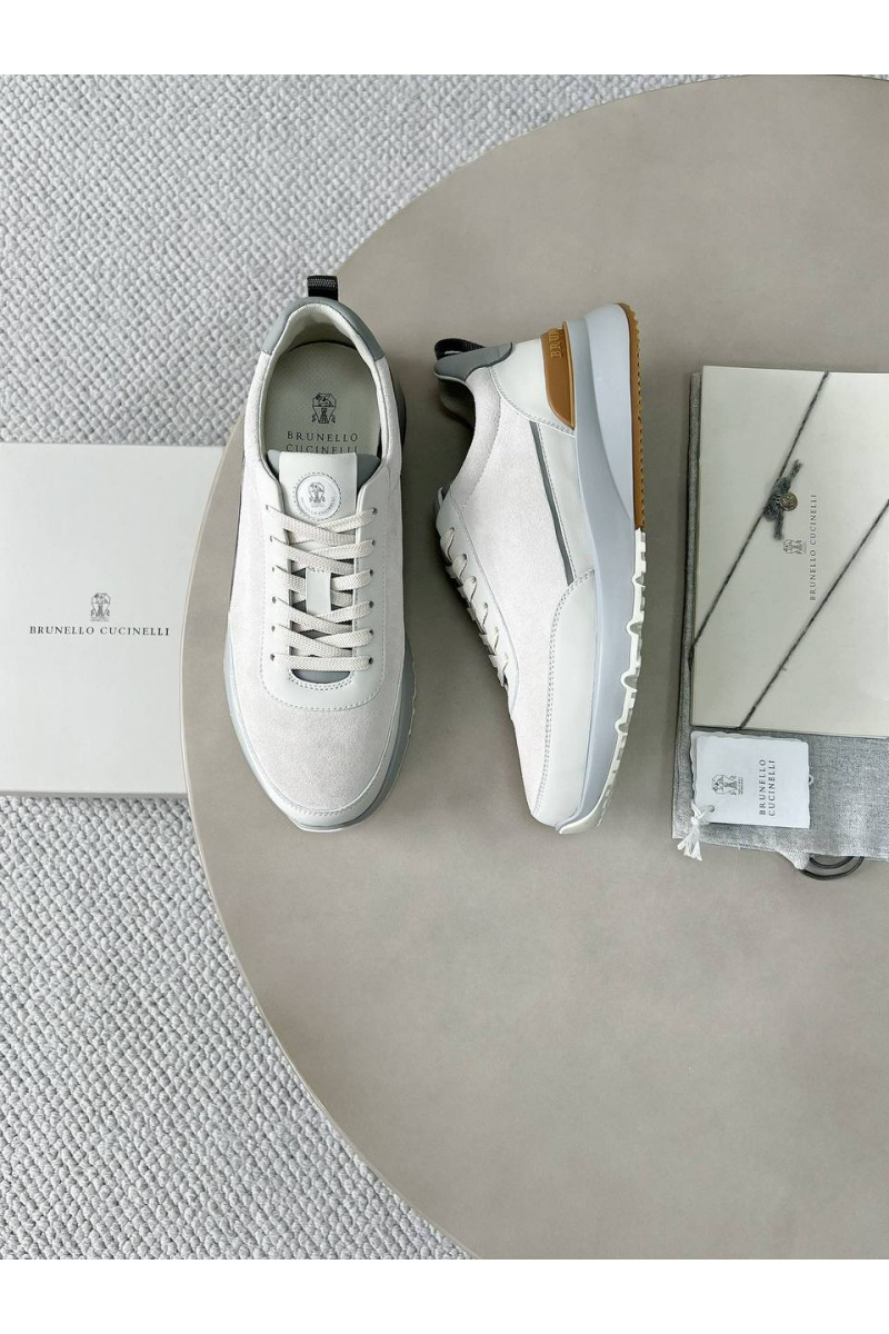 Brunеllо Сuсinеlli Замшевые кроссовки Premium - White