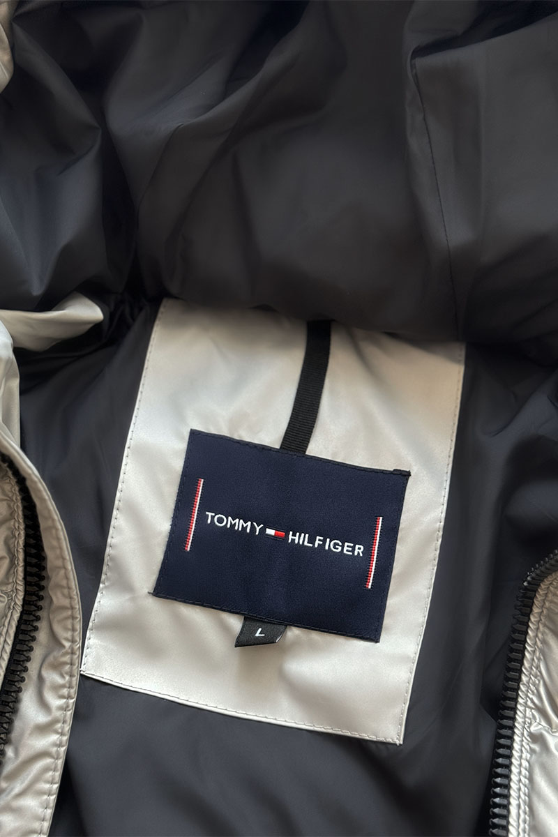 Tommy Hilfiger Мужская куртка logo-patch - Grey