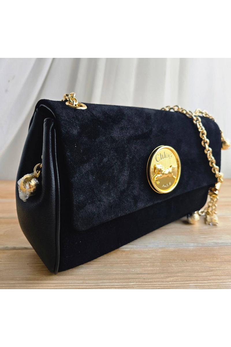 Chloe Замшевая сумка Small Heritage 28x17 см