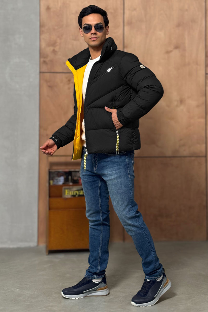 Moncler Мужской чёрный пуховик Katmai