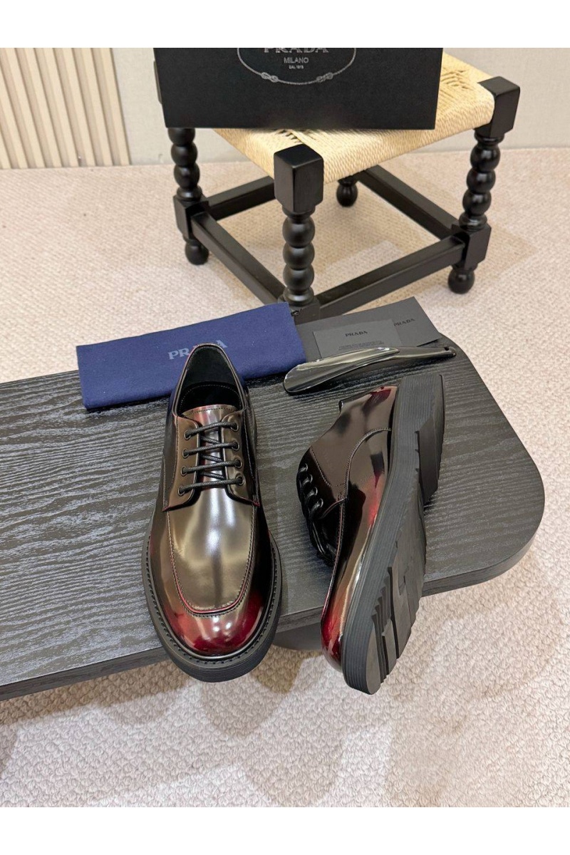 Prada Лакированные ботинки premium - Brown