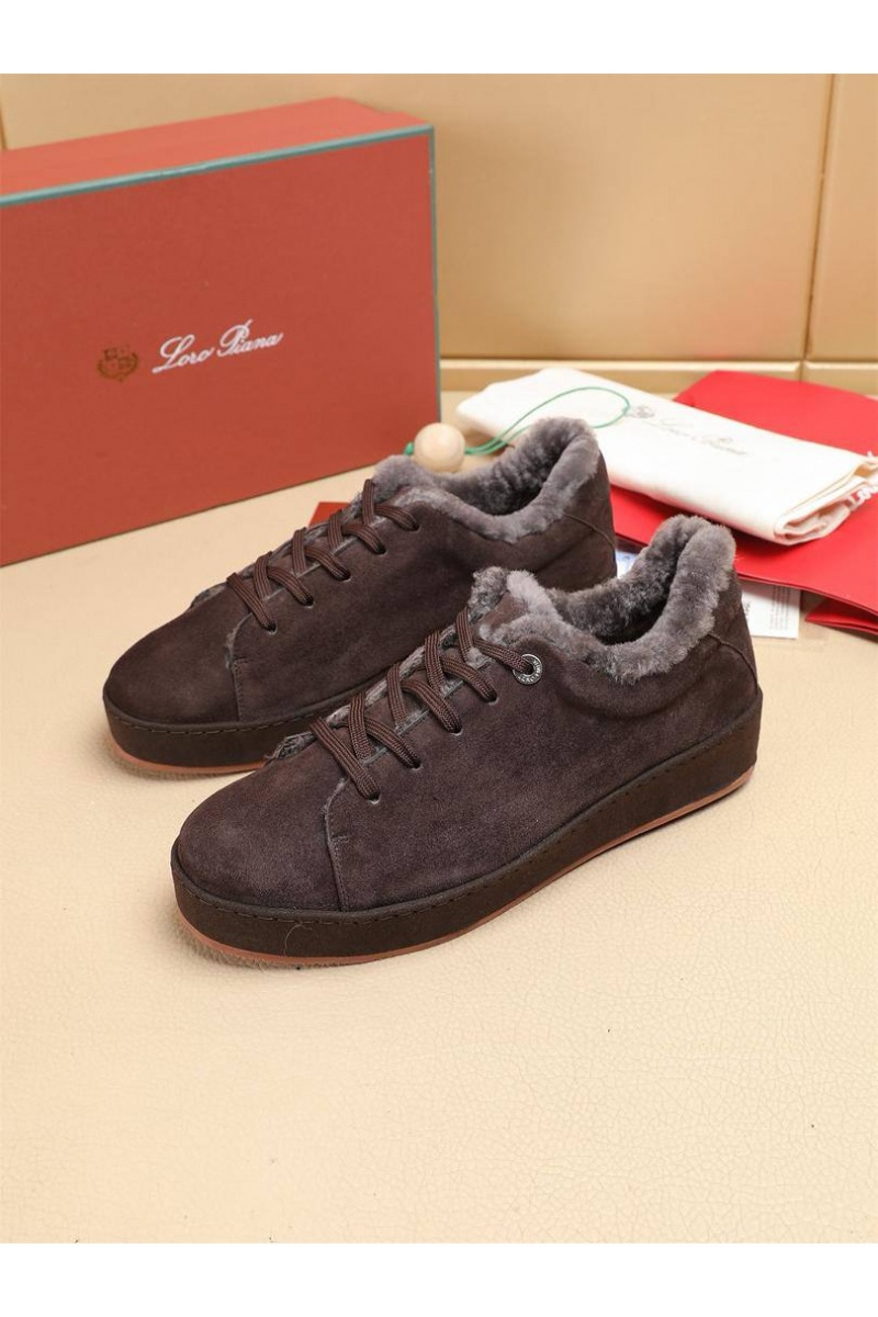 Loro Piana Зимние кроссовки с мехом 