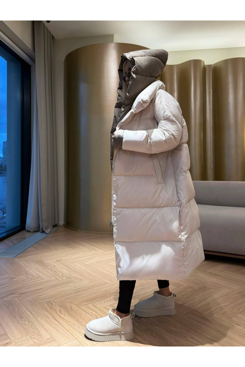 Max Mara Женский пуховик с капюшоном premium - Beige