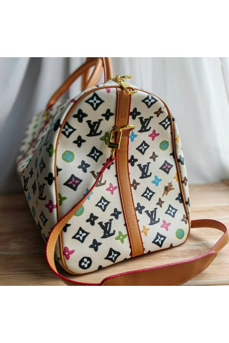 Lоuis Vuittоn Дорожная сумка keep all 50x27 см - White