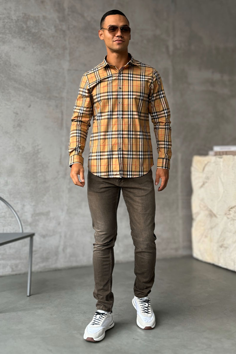 Burberry Классическая бежевая рубашка