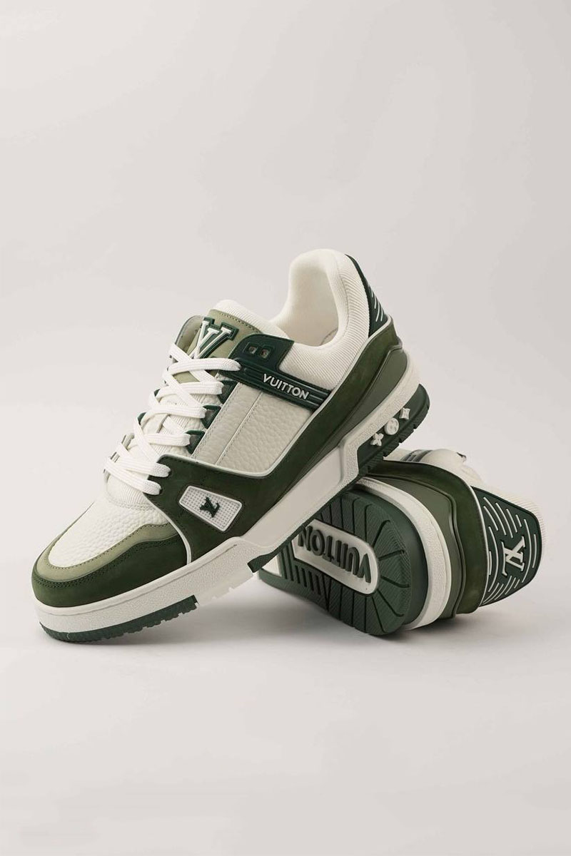 Lоuis Vuittоn Кожаные кроссовки Trainer - White / Green
