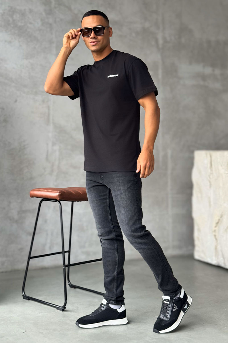 Burberry Мужская футболка TB - Black