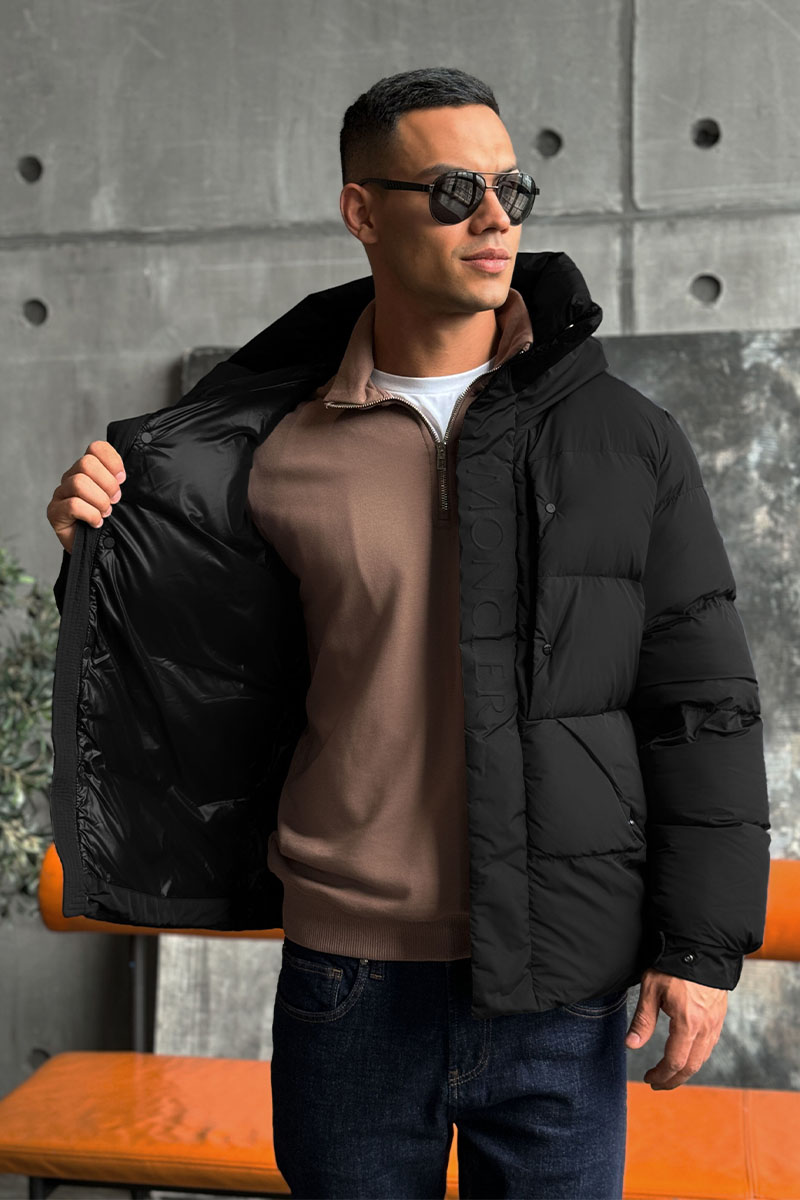 Moncler Мужской пуховик Madeira - Black 