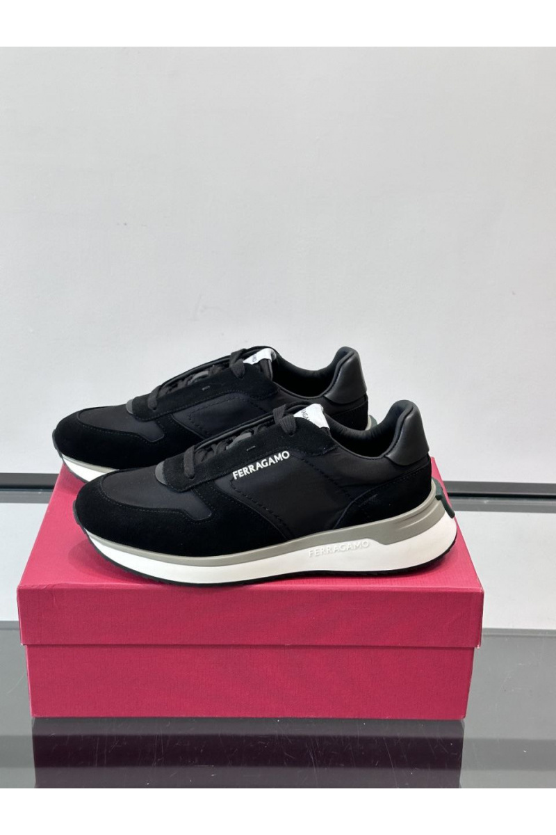 Salvatore Ferragamo Мужские комбинированные кроссовки 
