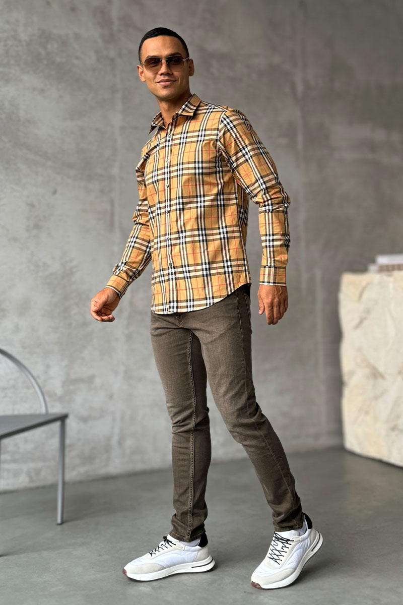 Burberry Классическая бежевая рубашка