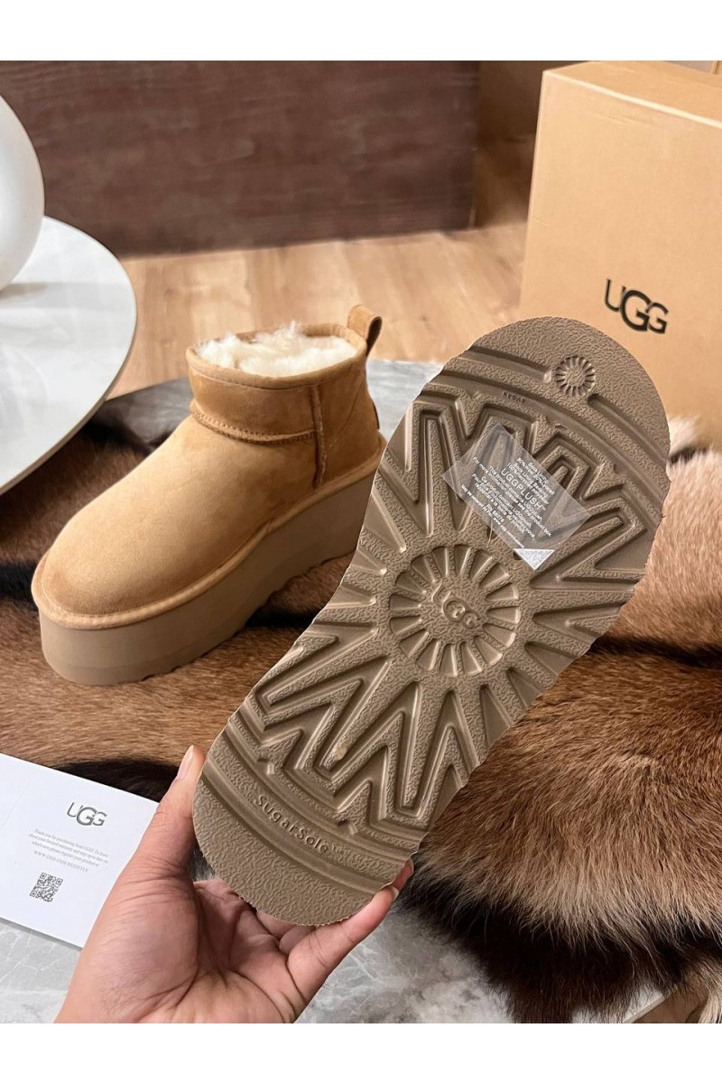 UGG Женские ботинки Classic Ultra Mini Platform - Chestnut