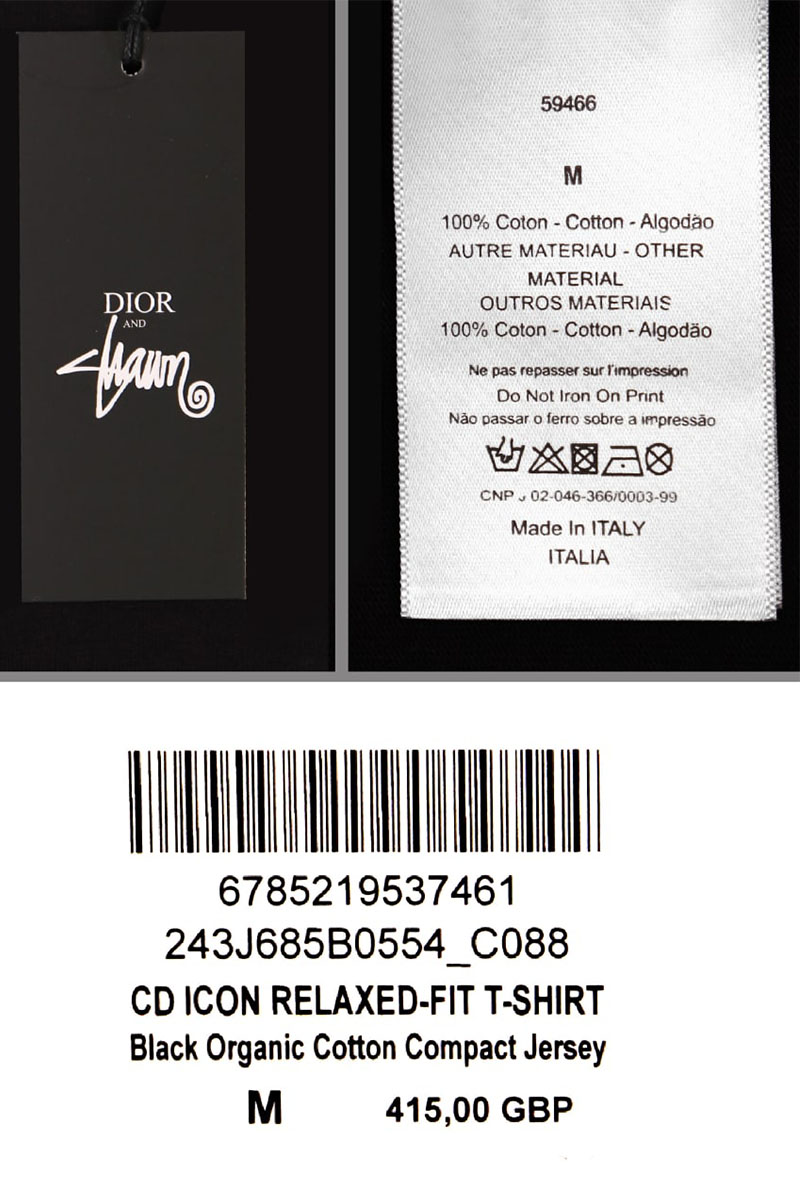 Dior Белая футболка logo-embroidered