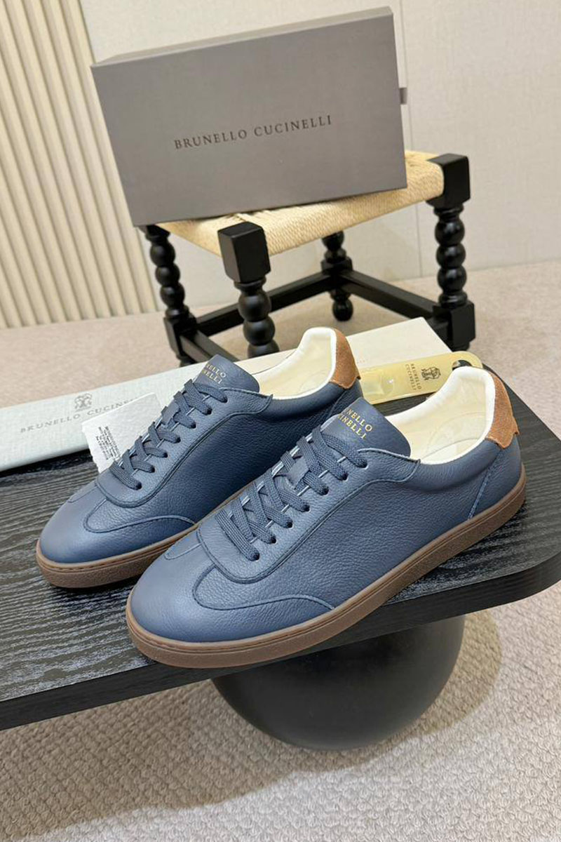 Brunеllо Сuсinеlli Кожаные кроссовки low-top - Blue