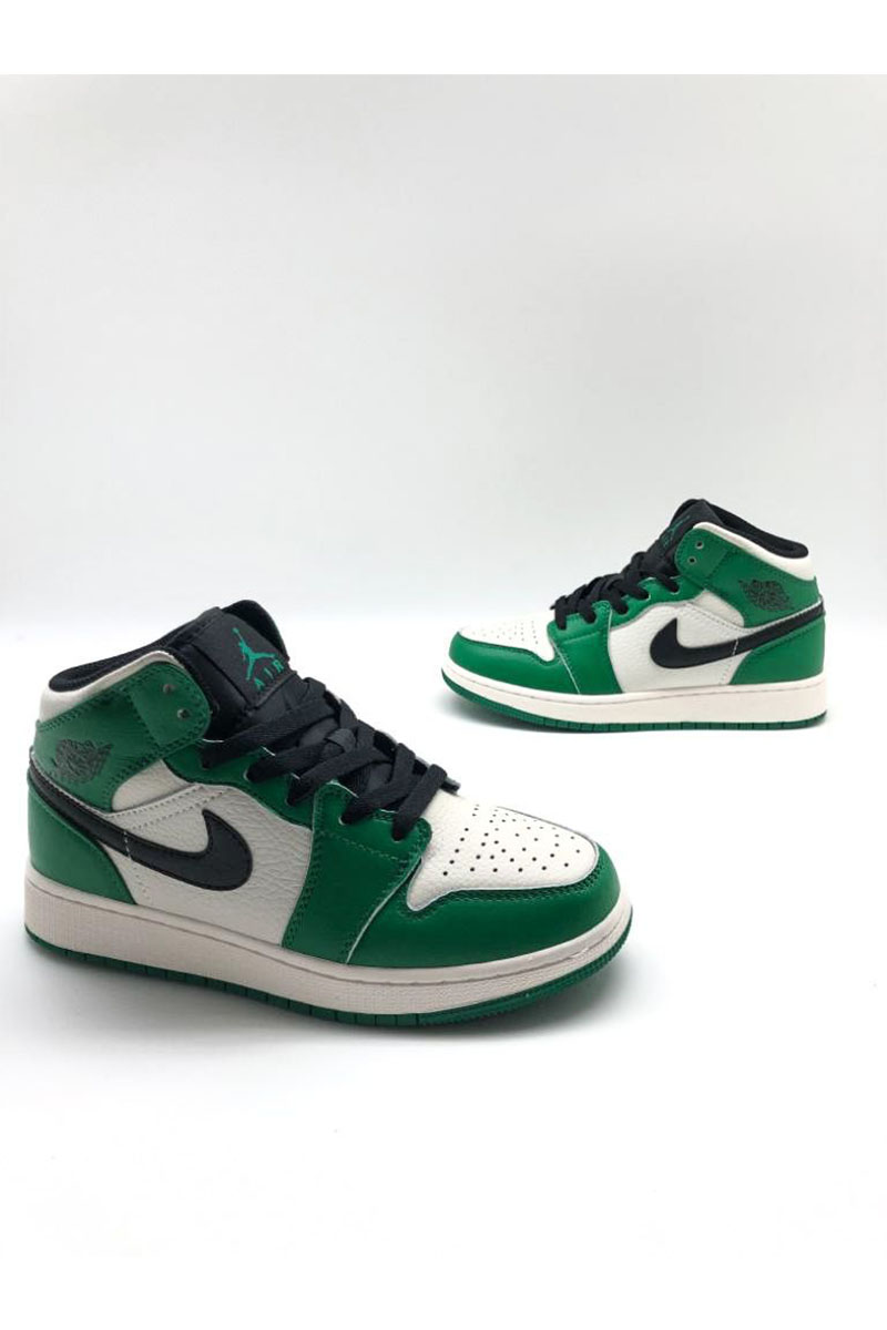 Nike Женские кроссовки Dunk High - White / Green
