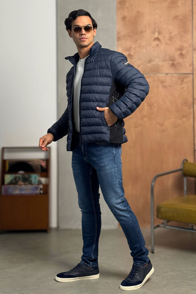 Calvin Klein Мужская куртка side-logo - Navy