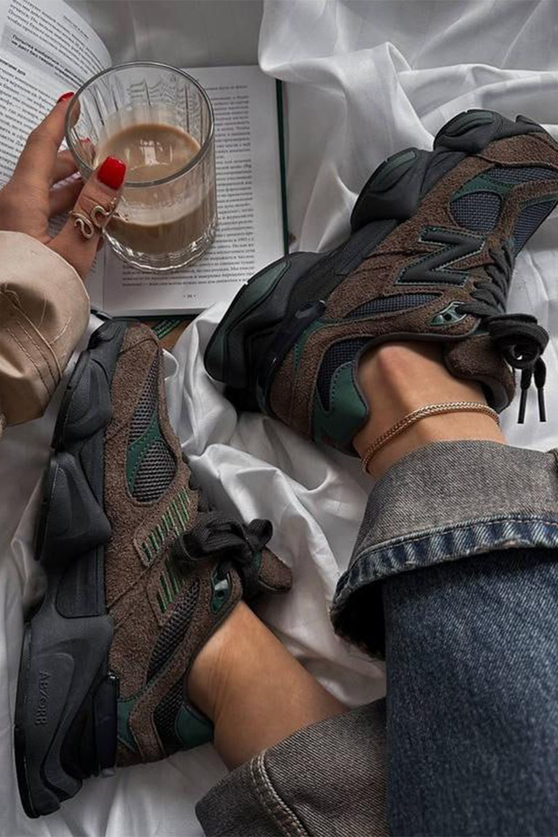 Sneakers Кроссовки 9060 - Brown / Dark Green