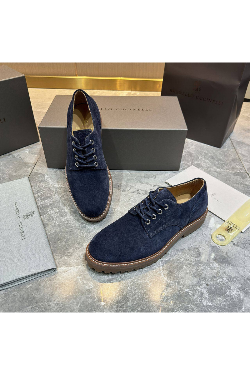 Brunеllо Сuсinеlli Замшевые ботинки синего цвета