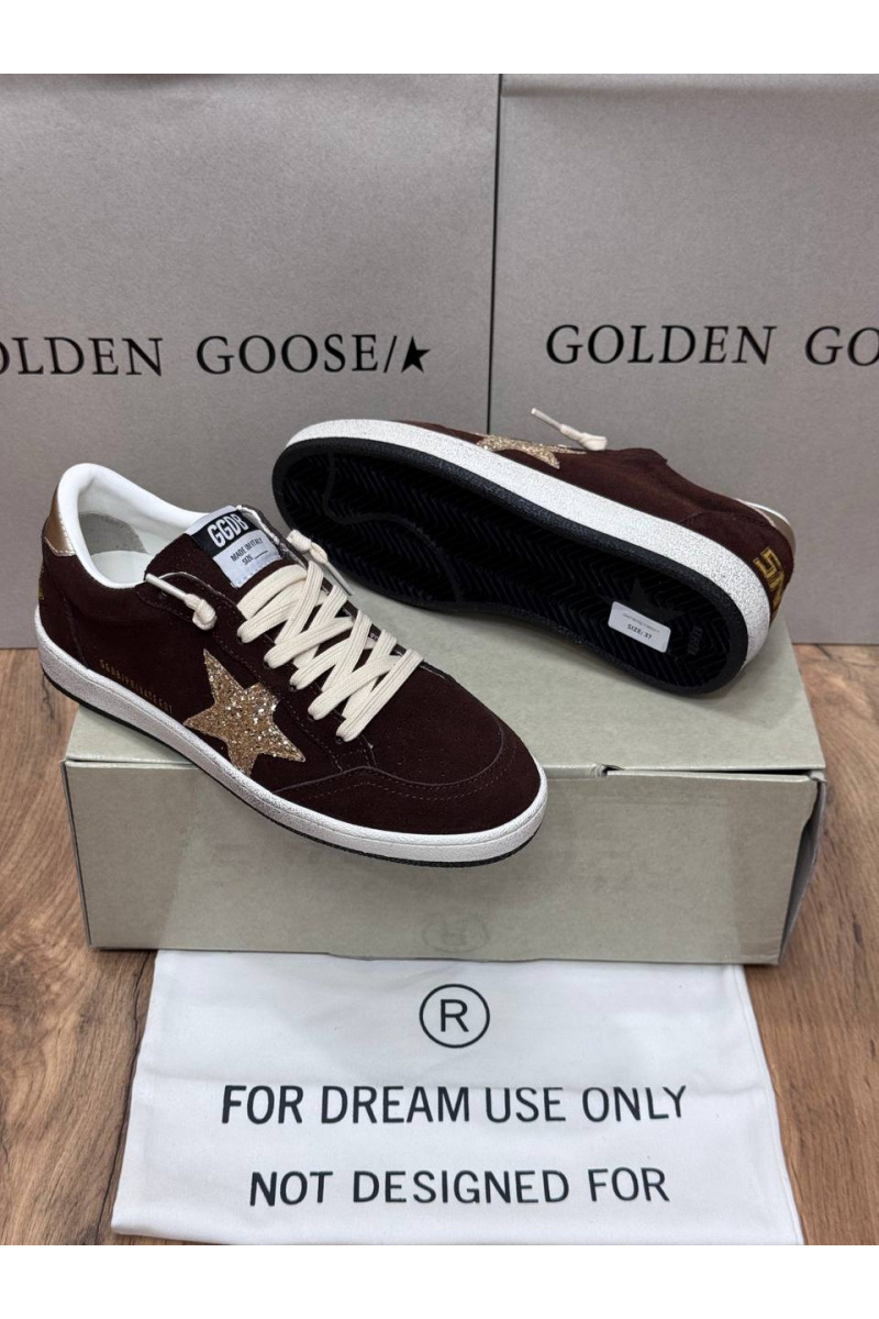 Designer Clothing Женские замшевые кроссовки Golden Goose Ball Star premium