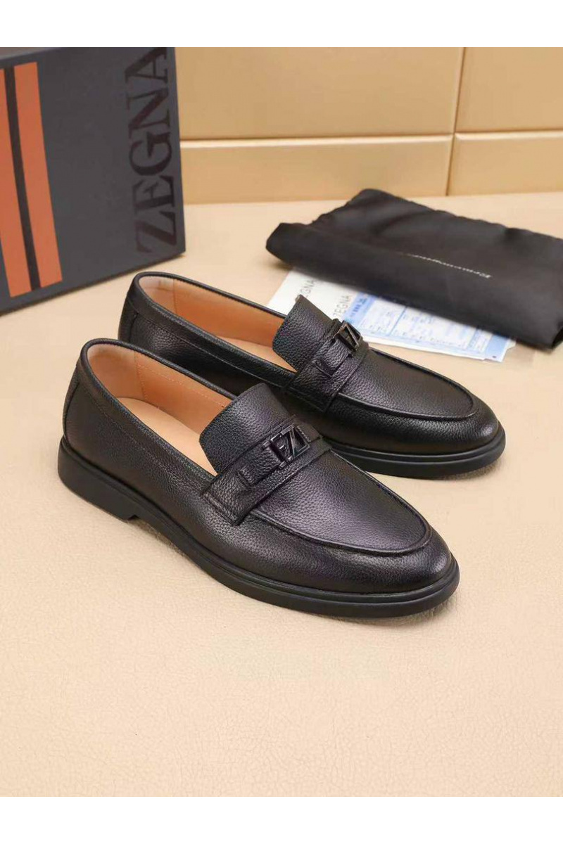 Zegna Мужские кожаные лоферы