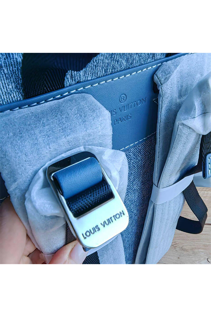 Lоuis Vuittоn Рюкзак Montsouris Monogram Washed 46x36 - Blue