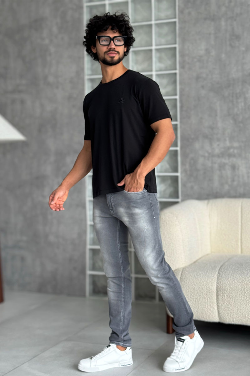 Zilli Мужская чёрная футболка 