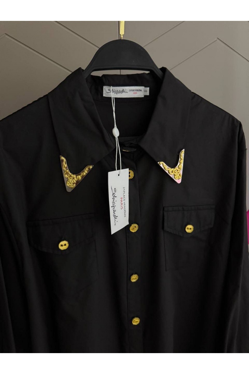 Schiaparelli Женская чёрная рубашка premium
