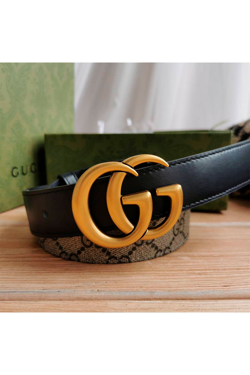 Gucci Брендовый ремень GG Marmont (длина 80 / 85 см)