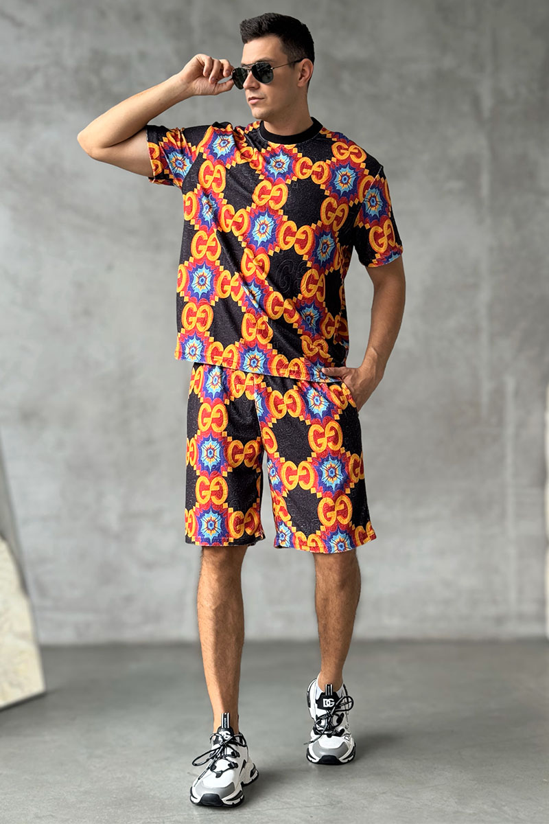 Gucci Брендовые мужские шорты GG logo all-over