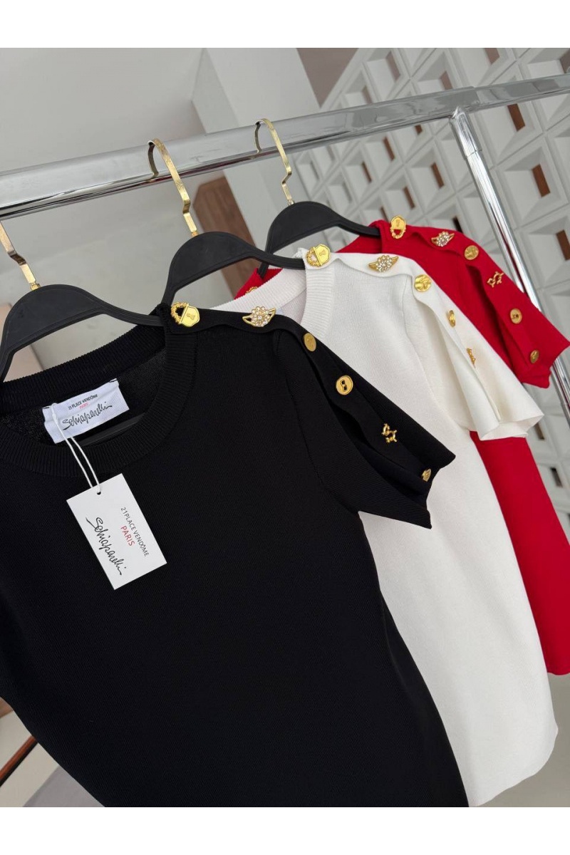 Schiaparelli Женская базовая футболка premium - Black