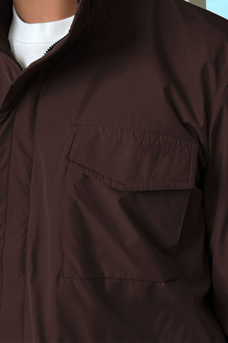 Loro Piana Мужская коричневая куртка Traveler