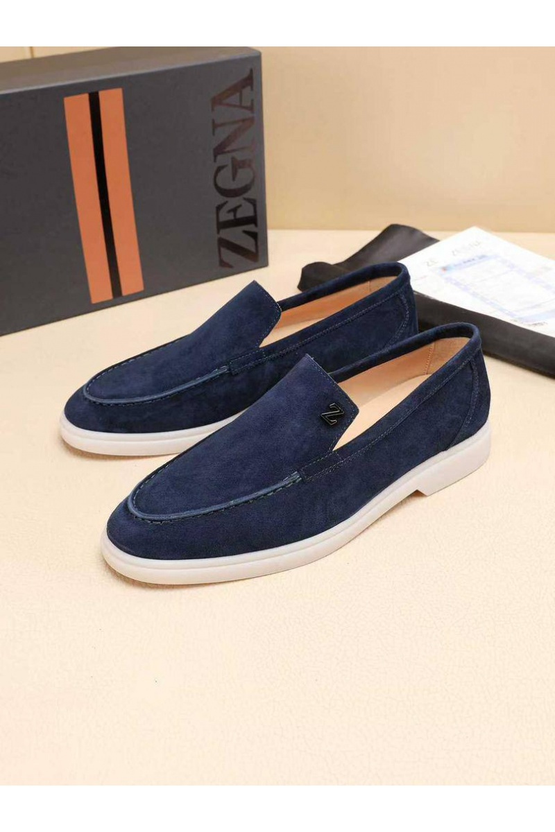 Zegna Мужские замшевые лоферы