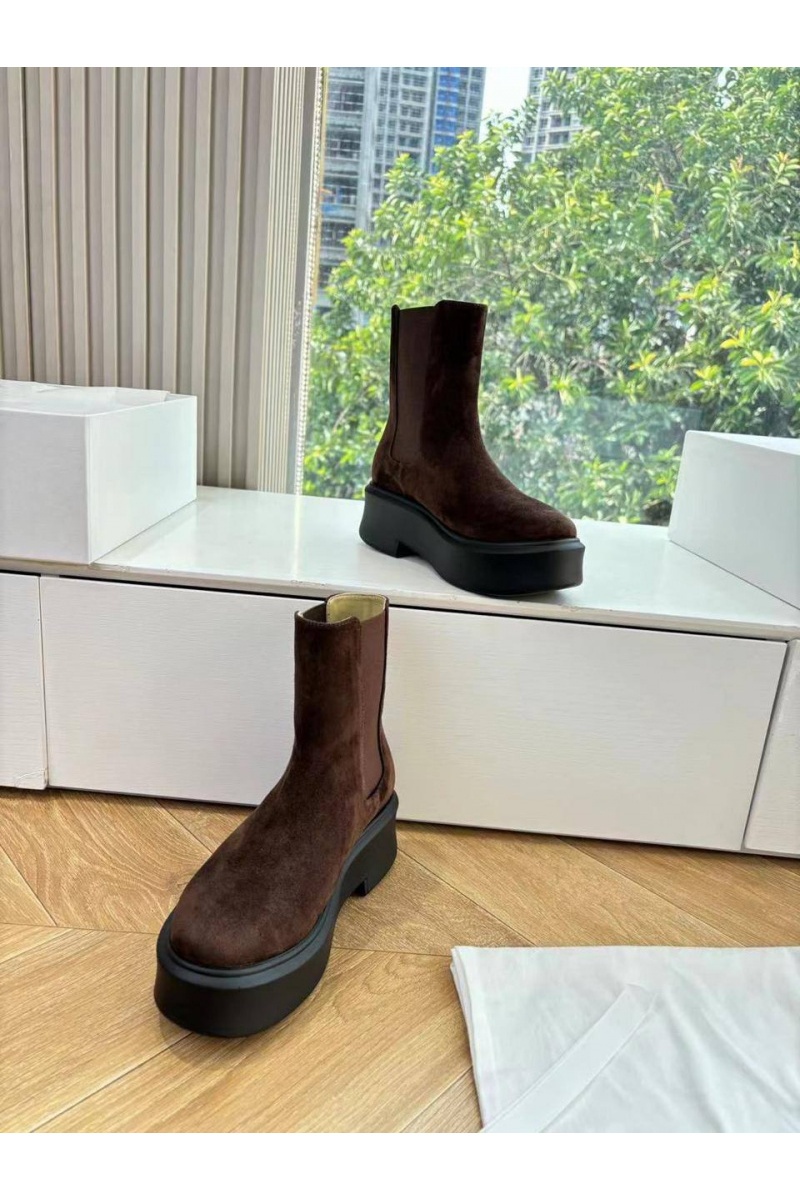Designer Clothing Женские замшевые сапоги The Row premium - Brown