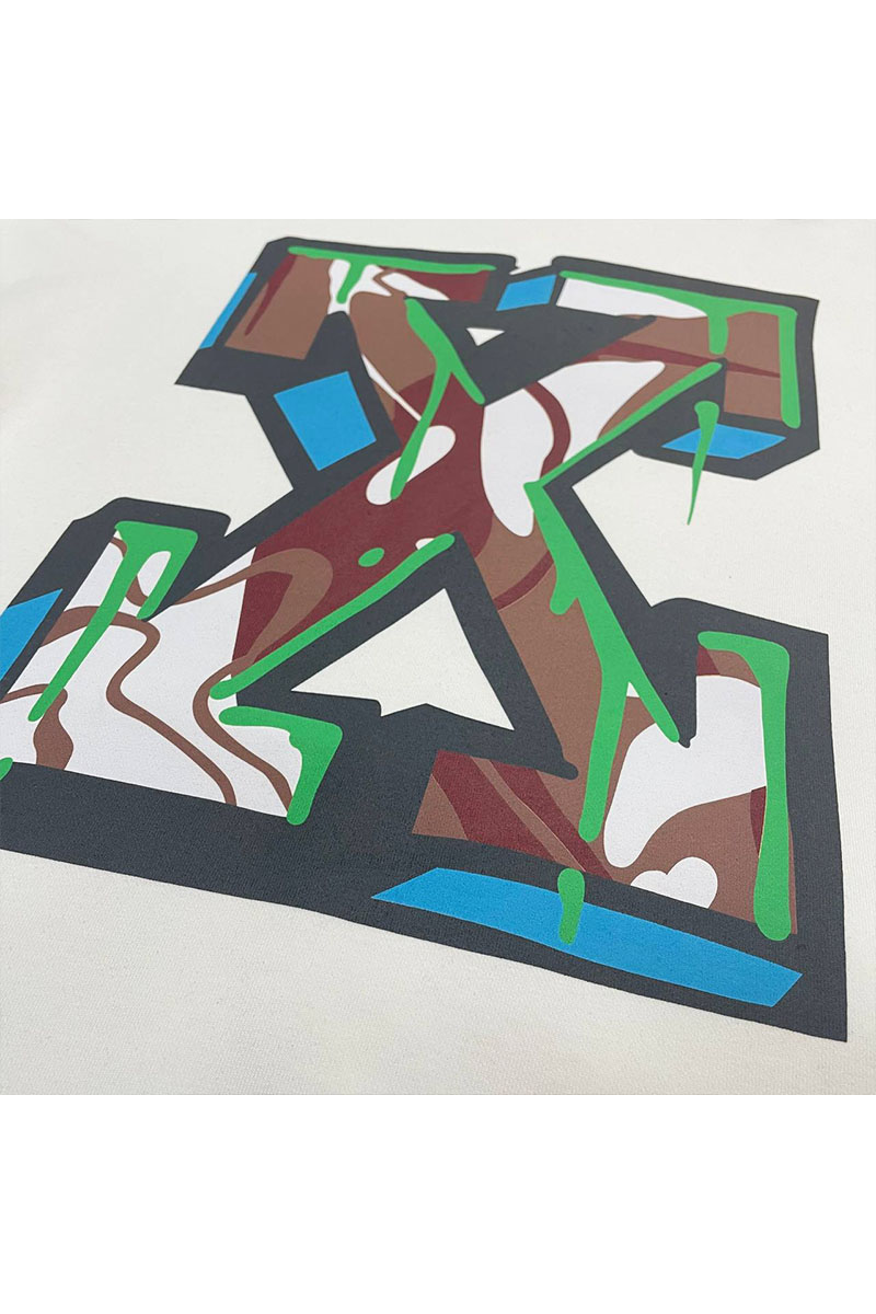 Off-White Мужское белое худи Arrows logo-print 