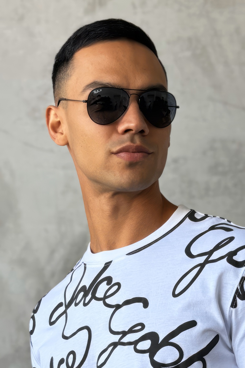 Ray-Ban Солнцезащитные очки Aviator Large Metal - Black