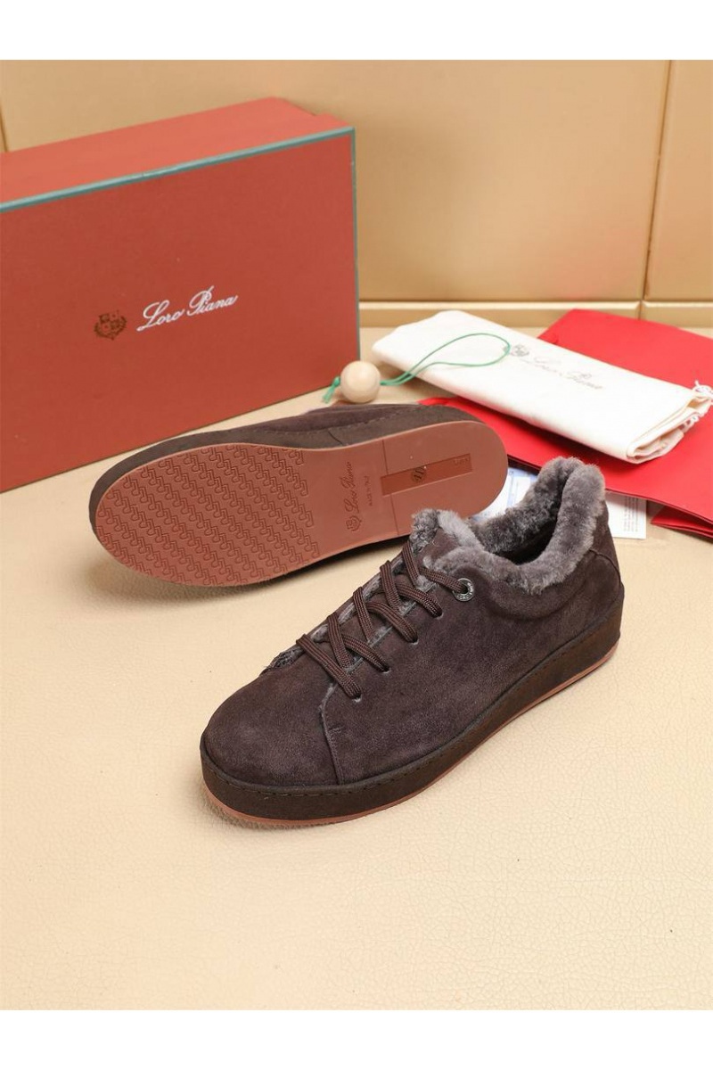 Loro Piana Зимние кроссовки с мехом 