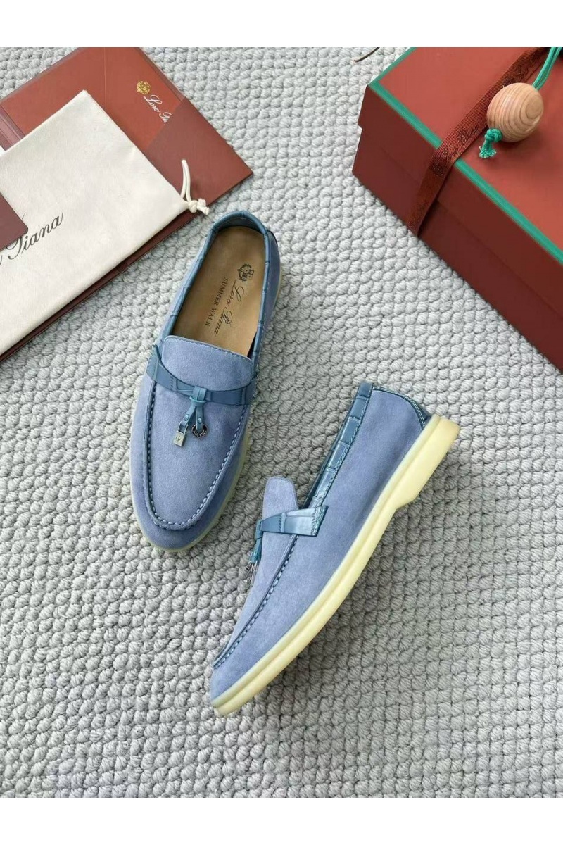 Loro Piana Женские лоферы Summer Charms Walk premium - Blue