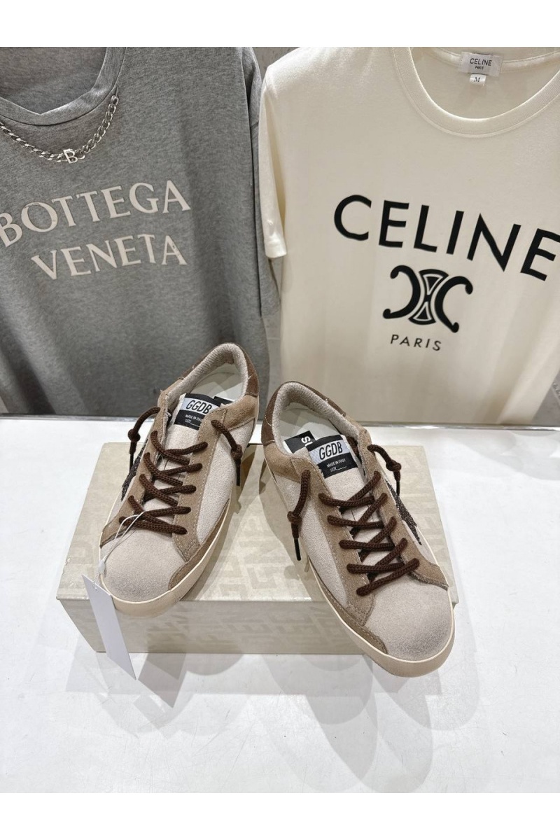 Designer Clothing Женские кожаные кроссовки Golden Goose Super Star premium