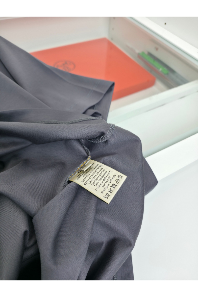 Hermes Мужская серая футболка premium