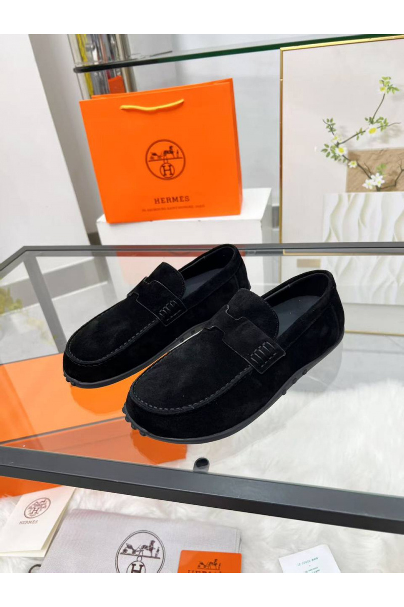 Hermes Женские замшевые лоферы 