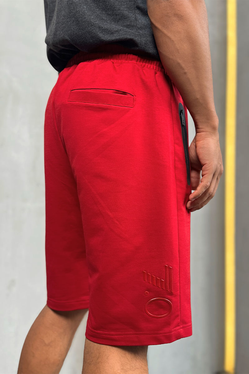 Emporio Armani EA7 Шорты красного цвета