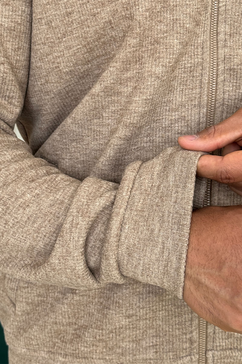 Loro Piana Мужская коричневая кофта на молнии